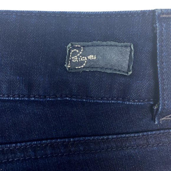 Paige Women's Hidden Hills Blue Dark Wash High Rise Bootcut Denim Jeans US 28 - Picture 8 of 11